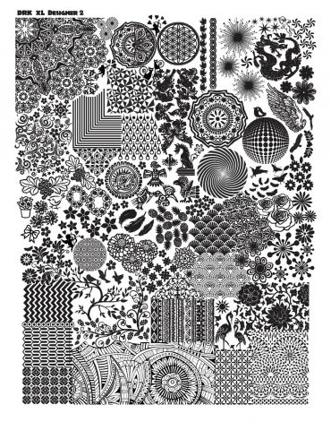 DRK XL Designer 2 Stamping Plate DRK XL Designer 2 Stamping Plate