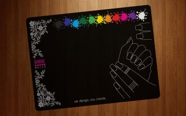 DRK Nails Silicone Stamping Mat in Black DRK Nails Silicone Stamping Mat in Black