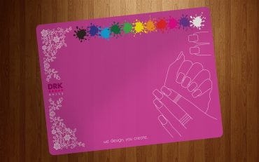 DRK Nails Silicone Stamping Mat Pink DRK Nails Silicone Stamping Mat Pink