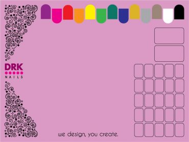 DRK Nails Silicone Stamping Mat in Pink... DRK Nails Silicone Stamping Mat in Pink...