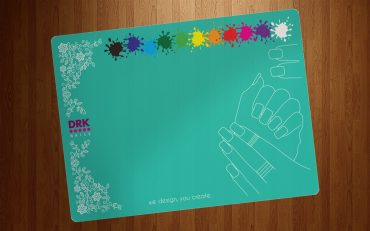 DRK Nails Silicone Stamping Mat in Turquoise DRK Nails Silicone Stamping Mat in Turquoise