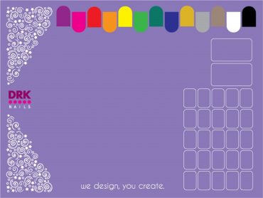 DRK Nails Silicone Stamping Mat in Purple... DRK Nails Silicone Stamping Mat in Purple...