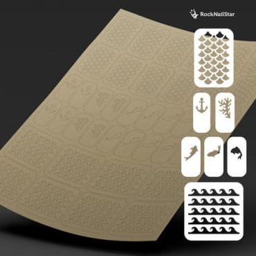 RockNailStar Vinyl Stencils and Stickers – Mermaid RockNailStar Vinyl Stencils and Stickers – Mermaid