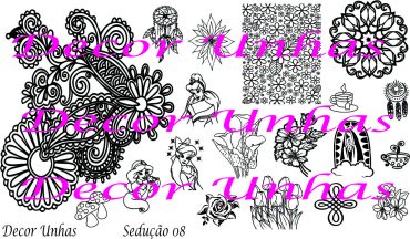 Decor Unhas Seducao 08 Stamping Plate *NEW... Decor Unhas Seducao 08 Stamping Plate *NEW...