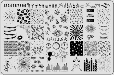 CELEBRATION STAMPING PLATE 01 – XL *... CELEBRATION STAMPING PLATE 01 – XL *...