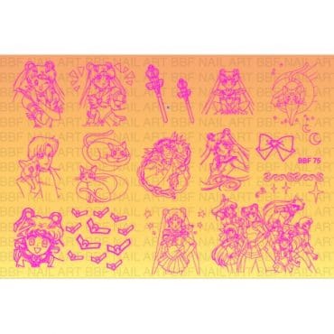 Loja BBF 75 Stamping Plate Sailor Moon Loja BBF 75 Stamping Plate Sailor Moon