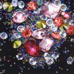 Nail-Artisan Box Of AB Crystal Gems & Micro Pixie - Set E - Pink