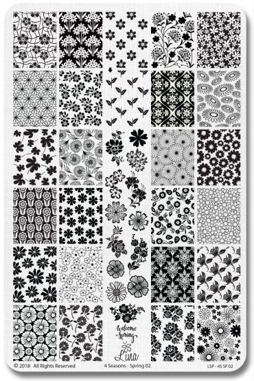Lina Stamping Plates – Spring! 02 Lina Stamping Plates – Spring! 02