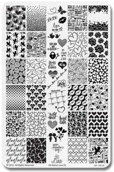 Lina Stamping Plates – All About Love!... Lina Stamping Plates – All About Love!...
