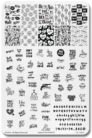 Lina Stamping Plates – Express Your Nails!... Lina Stamping Plates – Express Your Nails!...