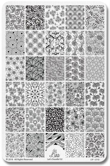 Lina Stamping Plates – Let’s Doodle! 02 Lina Stamping Plates – Let’s Doodle! 02