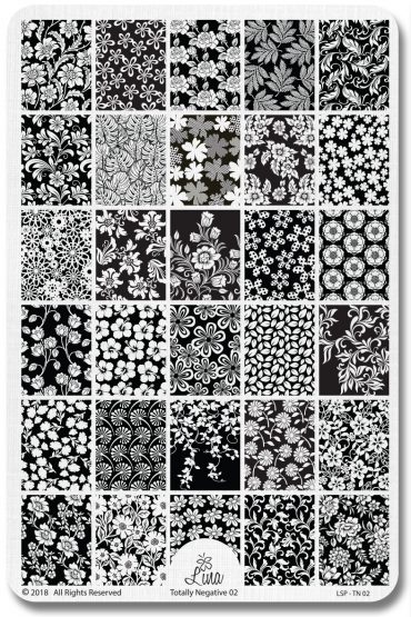 Lina Stamping Plates – Totally Negative! 02... Lina Stamping Plates – Totally Negative! 02...