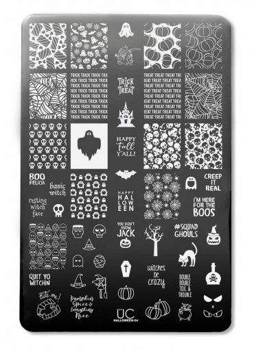 Halloween-04 – UberChic Beauty Nail Stamping Plate Halloween-04 – UberChic Beauty Nail Stamping Plate