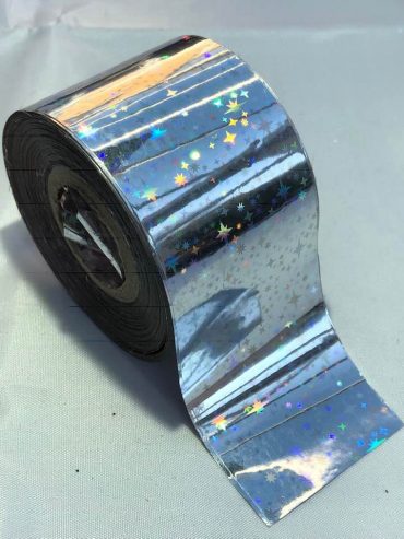 Shooting Stars Silver Nail Art Transfer Foil Shooting Stars Silver Nail Art Transfer Foil