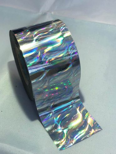 Silver Wave Nail Art Transfer Foil Silver Wave Nail Art Transfer Foil