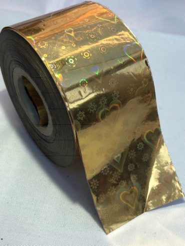 Stolen Hearts Gold Nail Art Transfer Foil Stolen Hearts Gold Nail Art Transfer Foil