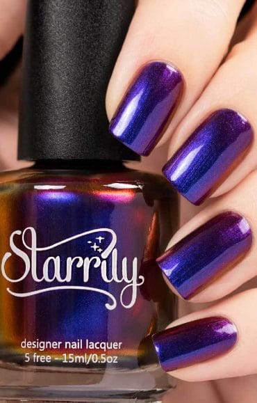 Starrily Nail Polish – Raven – Multichrome... Starrily Nail Polish – Raven – Multichrome...