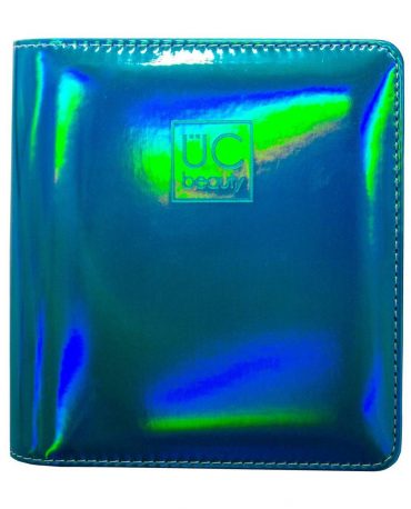 Uberchic Teal HOLOGRAPHIC Nail Stamp Storage Binder... Uberchic Teal HOLOGRAPHIC Nail Stamp Storage Binder...