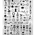 Spring Kawaii Layers -  Uberchic Stamping Plate *NEW*